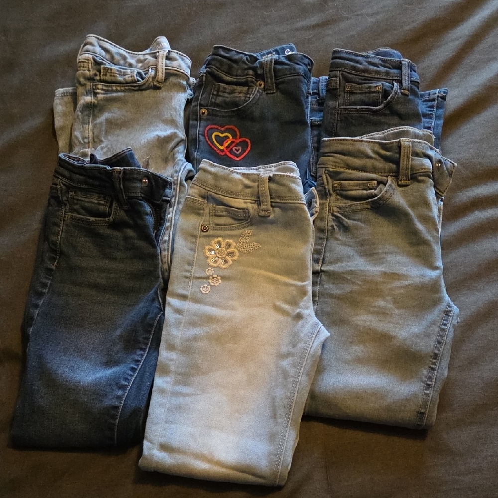 Like New! Girls Size 6 Jeans Lot - Jumping Beans And Cat & Jack